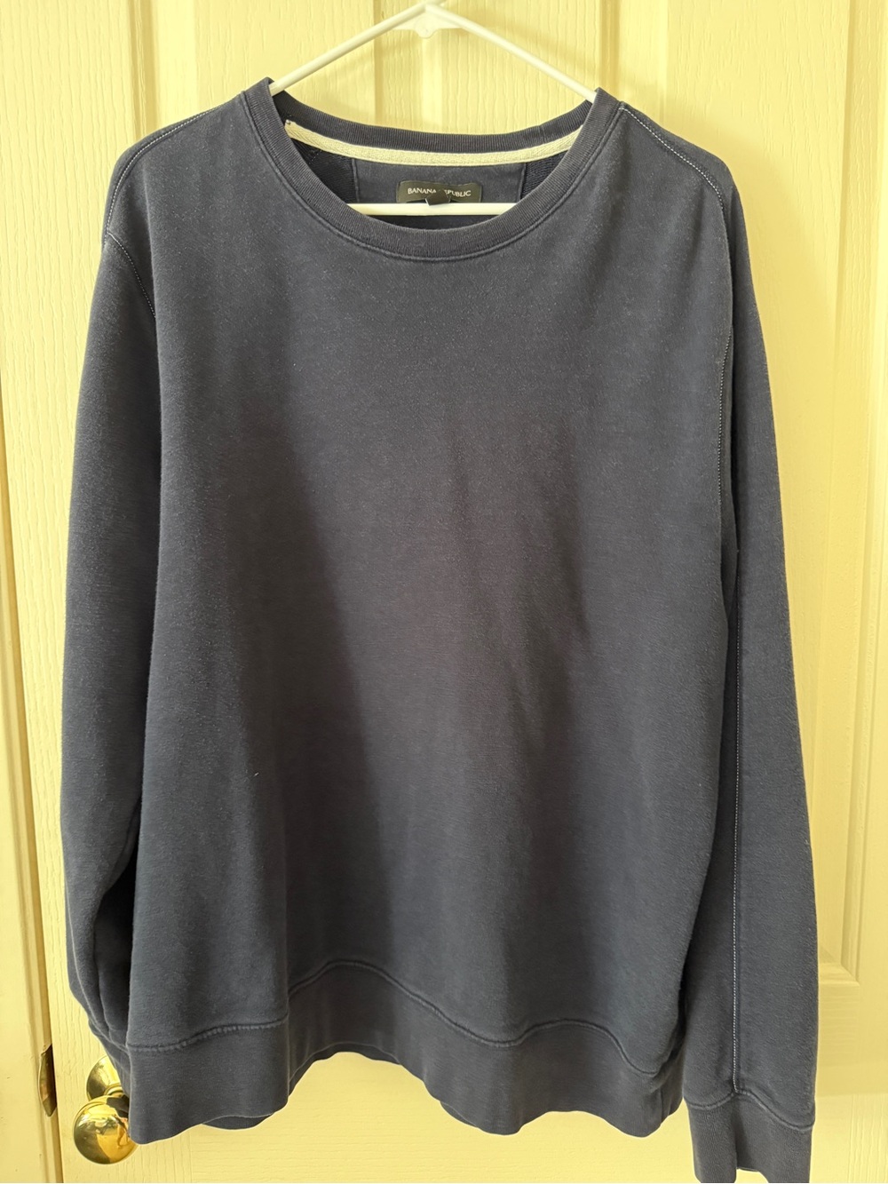 Men's Banana Republic Navy Crewneck Sweatshirt, Size XL